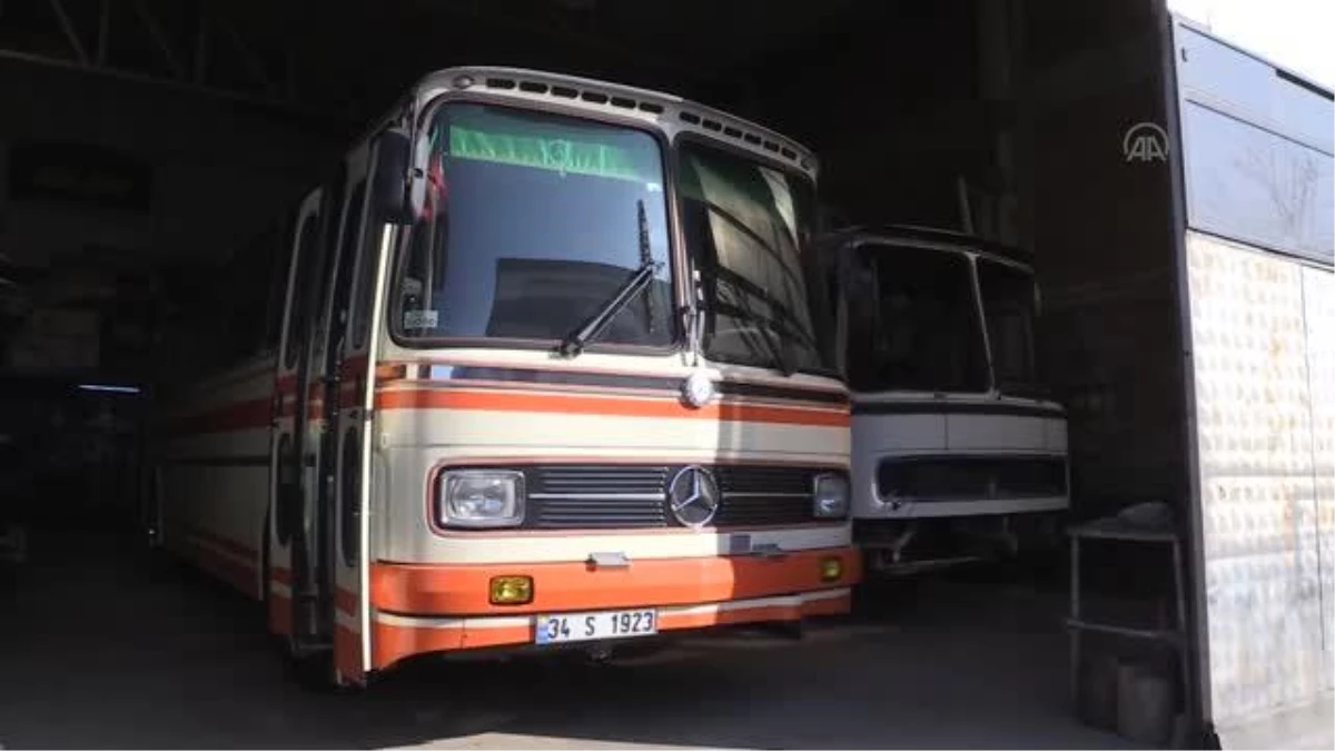 Türkiye\'nin ulaşım klasiği eski otobüslere usta ellerden nostaljik dokunuş