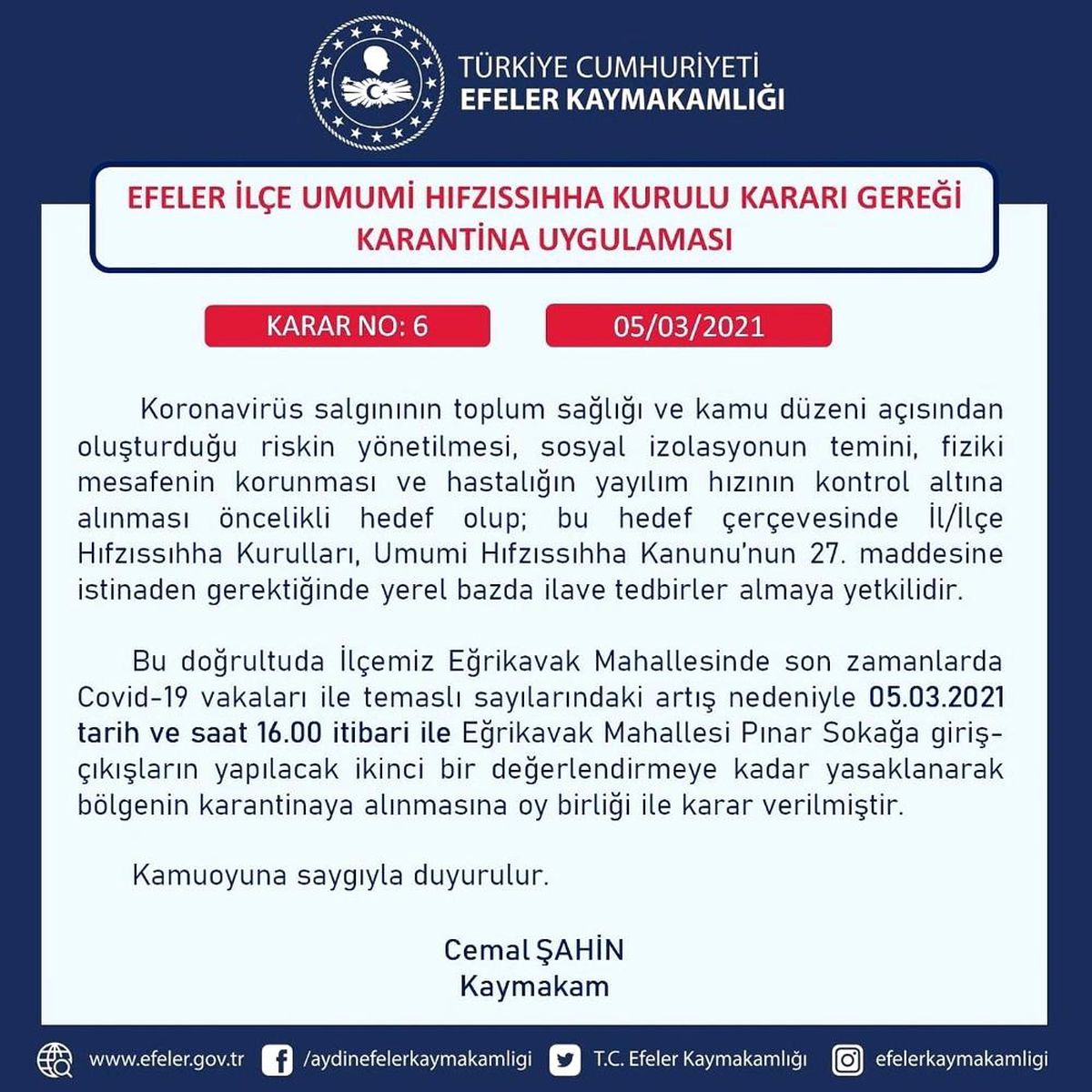 Artan vaka sayıları karantinayı beraberinde getirdi