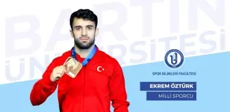 Bartın Üniversitesi öğrencisi Ekrem Öztürk, Milli Takım seçmelerinde şampiyon oldu