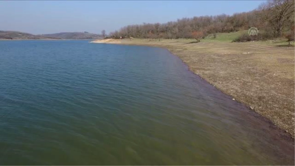 (DRONE) Barajlardaki su miktarı 58,23\'e çıktı - Alibey Barajı