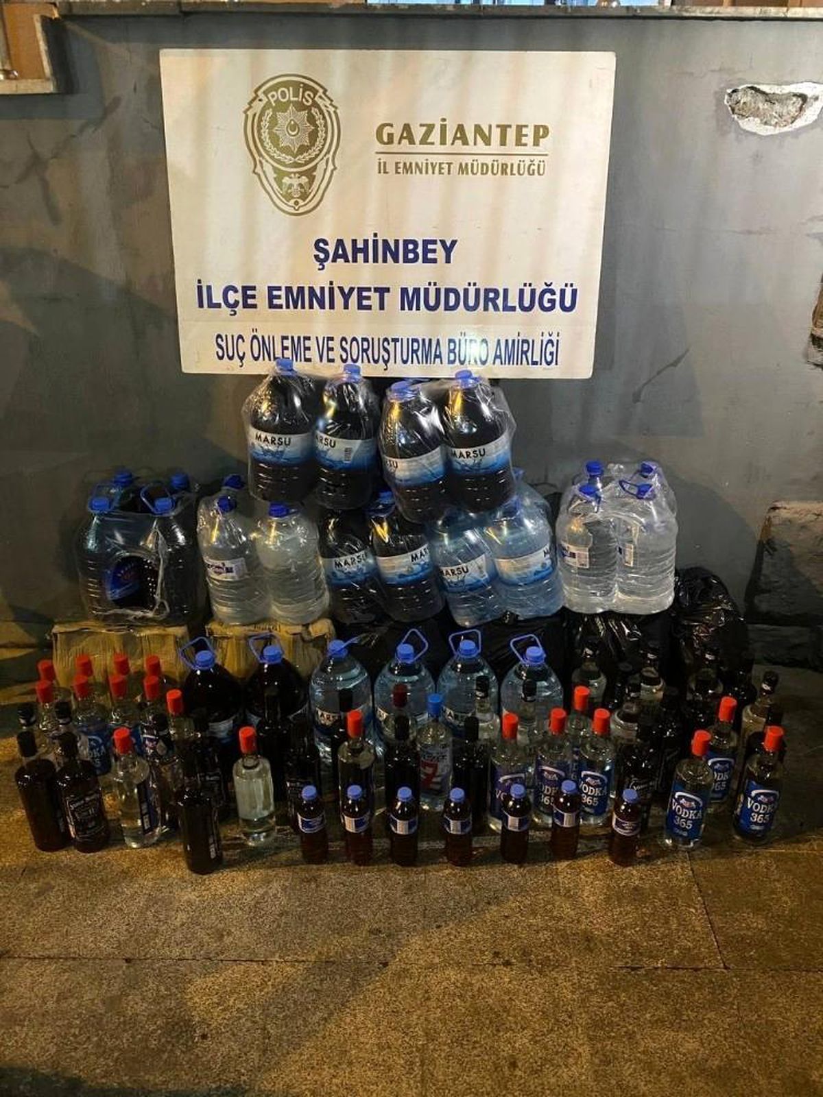 Gaziantep\'te 321 litre kaçak alkol ele geçirildi