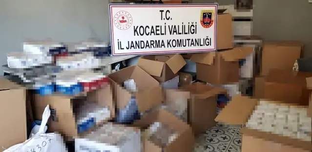 Kocaeli'de 52 bin 200 adet makaron ele geçirildi