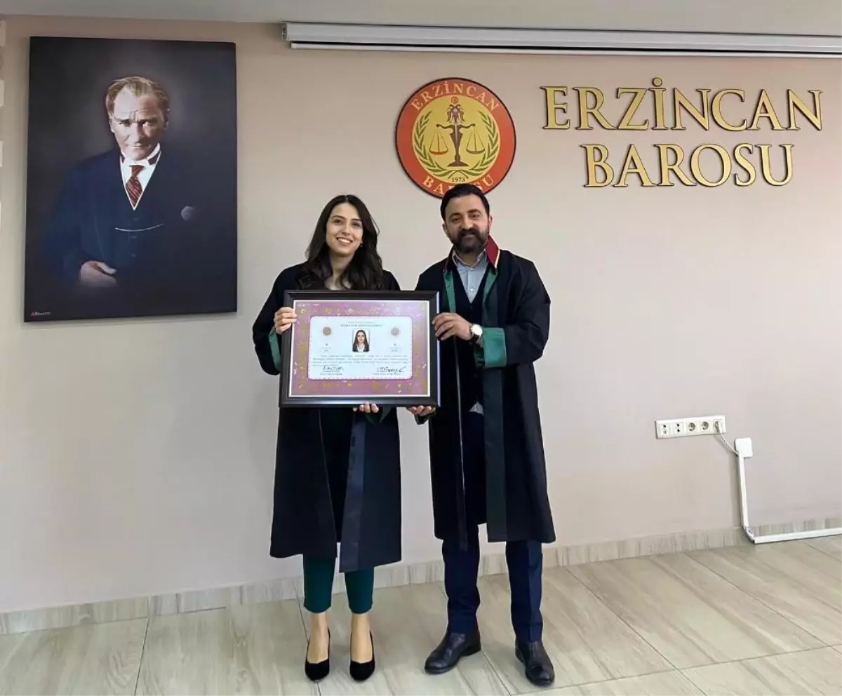 Stajyer avukatlar ruhsatnamelerini aldılar