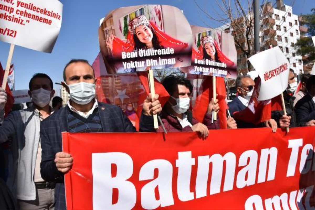 Batman\'da \'Şehitlere saygı ve teröre lanet\' yürüyüşü