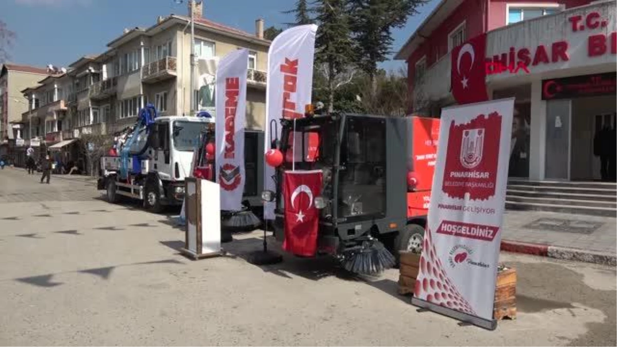 KIRKLARELİ Albayrak Grubu\'ndan Pınarhisar Belediyesi\'ne yerli ve milli süpürge aracı