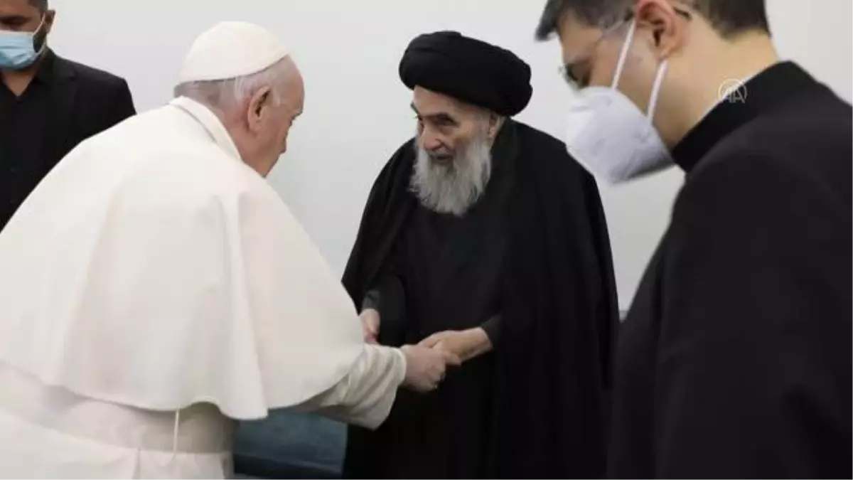 Papa Franciscus Irak\'ta Şiilerin dini mercisi Sistani ile insanlığın karşılaştığı zorlukları görüştü(2)