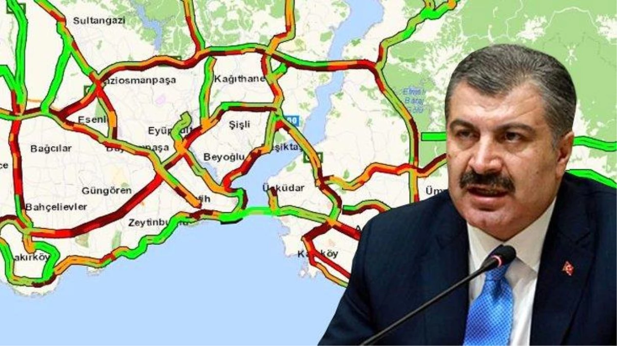 Sağlık Bakanı Fahrettin Koca uyarsa da vatandaş dışarı akın etti, İstanbul\'da trafik yoğunluğu %76\'yı buldu