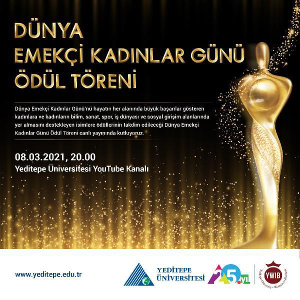 Toplumsal cinsiyet eşitliği için çalışmalar yürüten isimler ödüllendirilecek