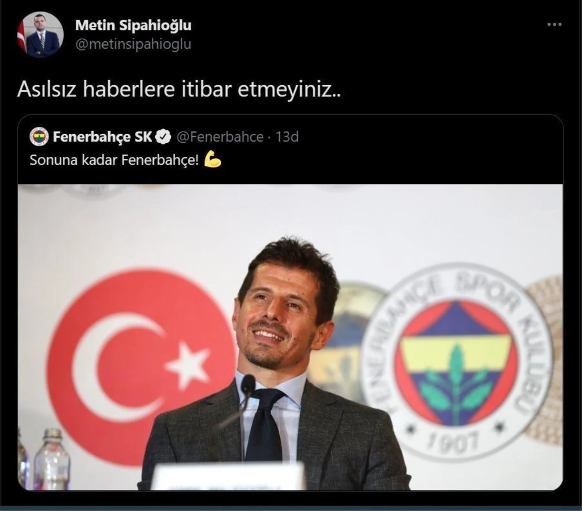 Fenerbahçe\'den Emre Belözoğlu açıklaması: "Asılsız haberlere itibar etmeyiniz"
