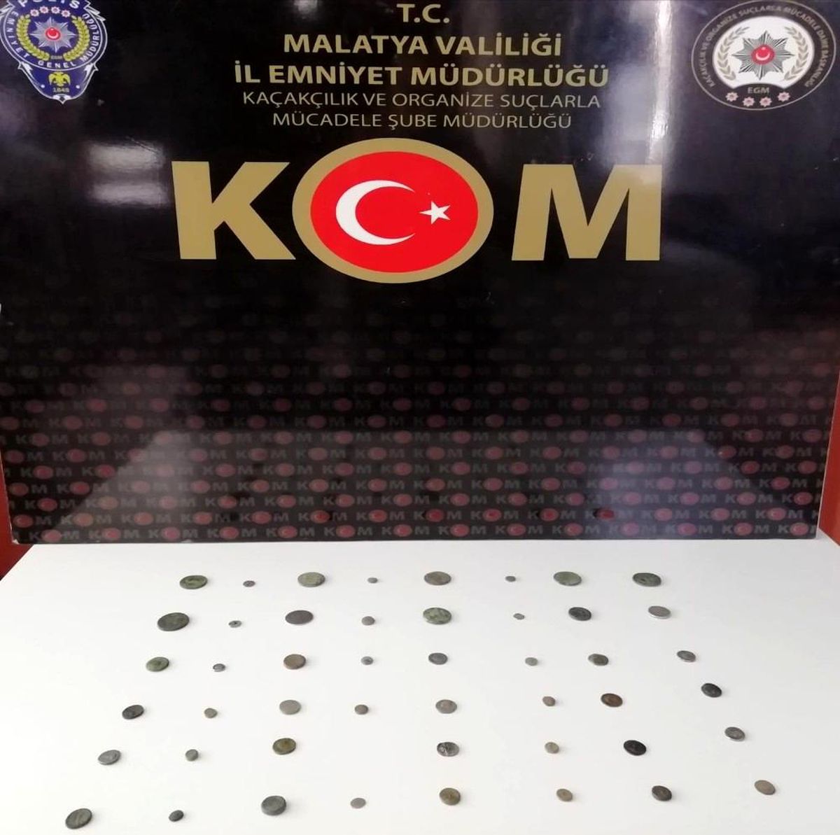 Malatya\'da 47 adet sikke ele geçirildi