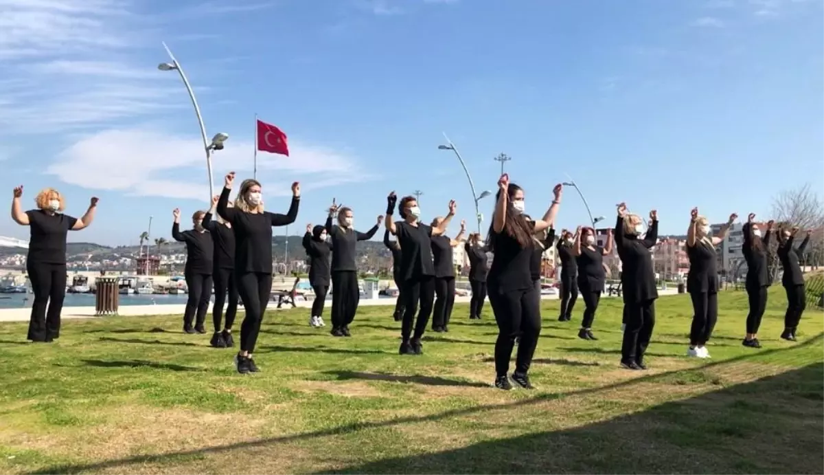 Aliağalı kadınlar harmandalı oynadı, video beğeni topladı