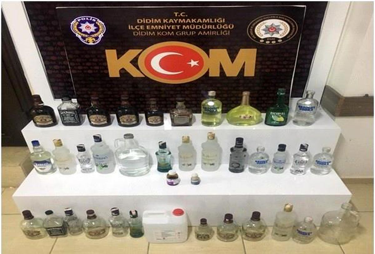 Didim\'de kaçak içki ele geçirildi