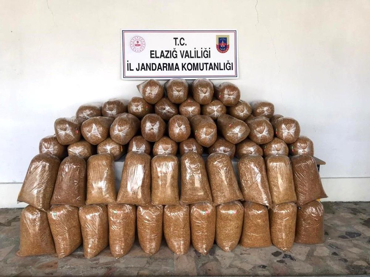 Elazığ\'da 426 kilogram kaçak tütün ele geçirildi