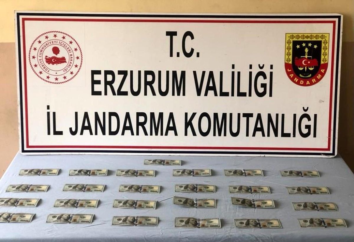 Erzurum\'da 2 bin 500 sahte dolar ele geçirildi