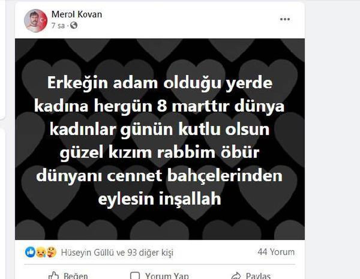 Eski eşi tarafından öldürülen Fatma Kovan\'ın babasından duygulandıran paylaşım