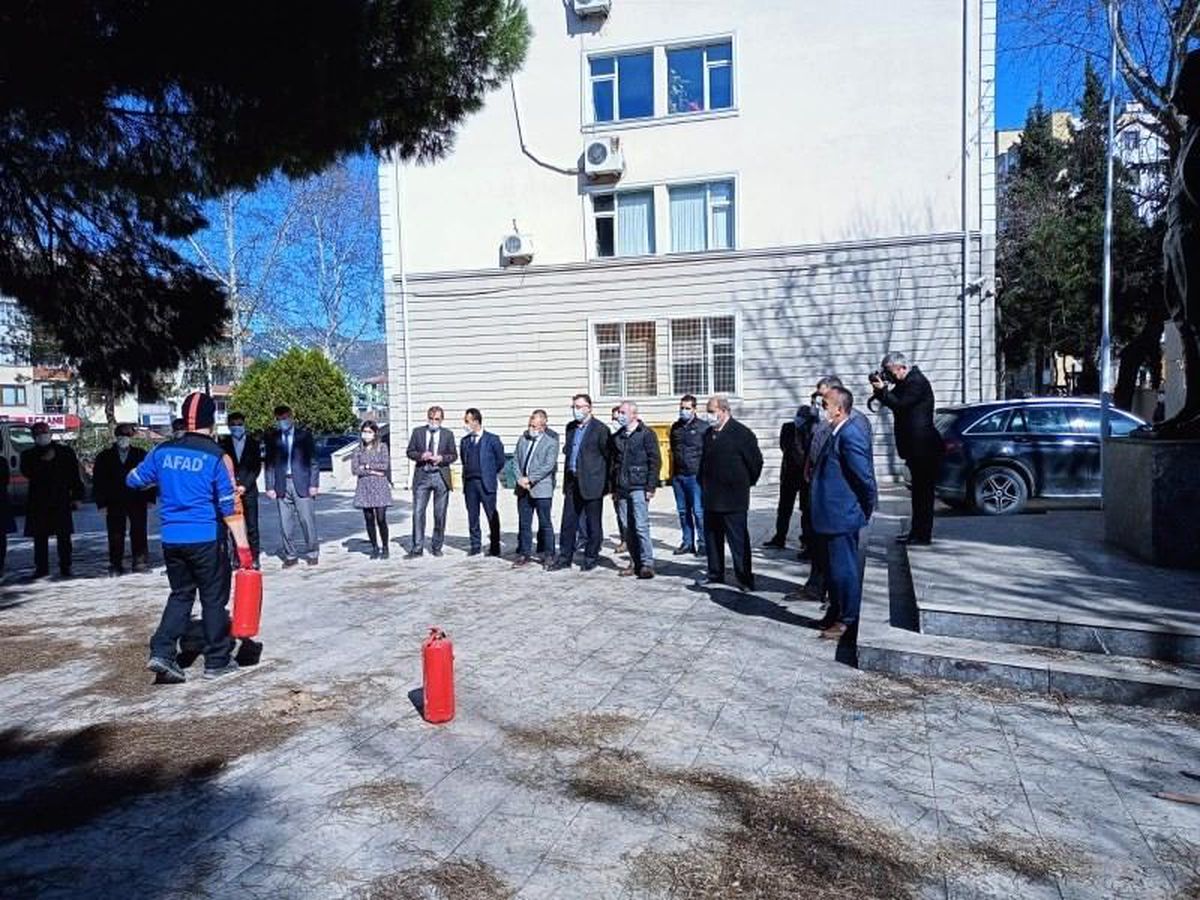 Kaymakamlıklarda tatbikat yapıldı