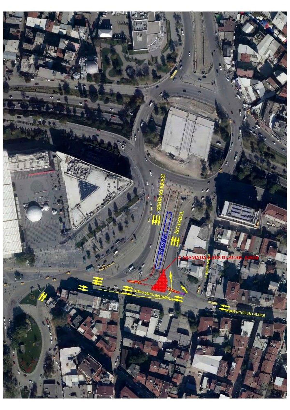 Kent Meydanı\'nda trafik düzenlemesi