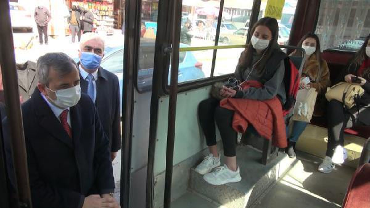 Kırıkkale\'de, toplu taşıma araçlarında denetim