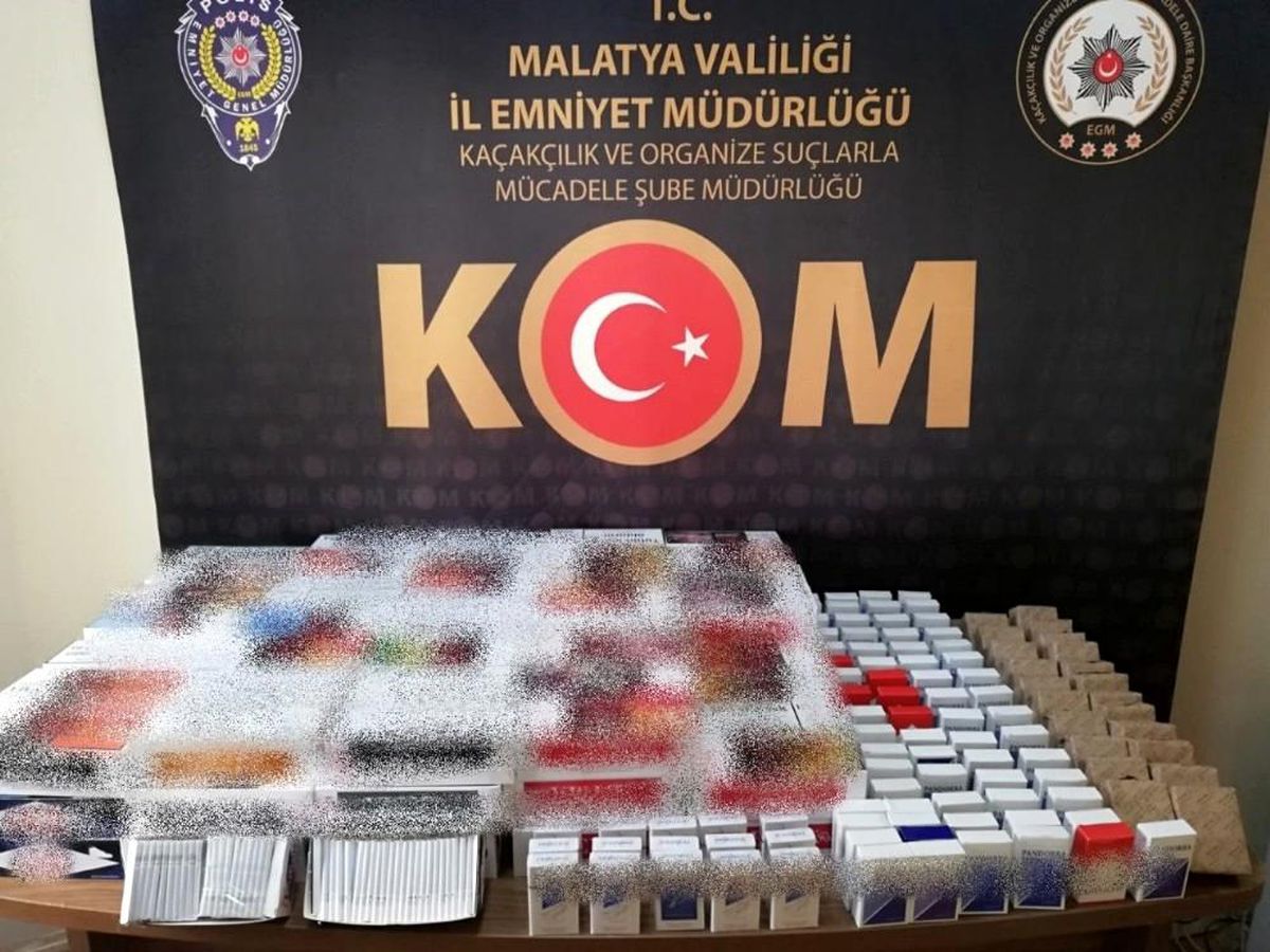 Malatya\'da 24 bin 600 makaron ele geçirildi