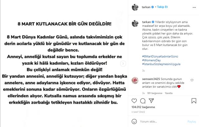 Megastar'dan dikkat çeken 'Kadınlar Günü' mesajı: Kutlanacak bir gün değil