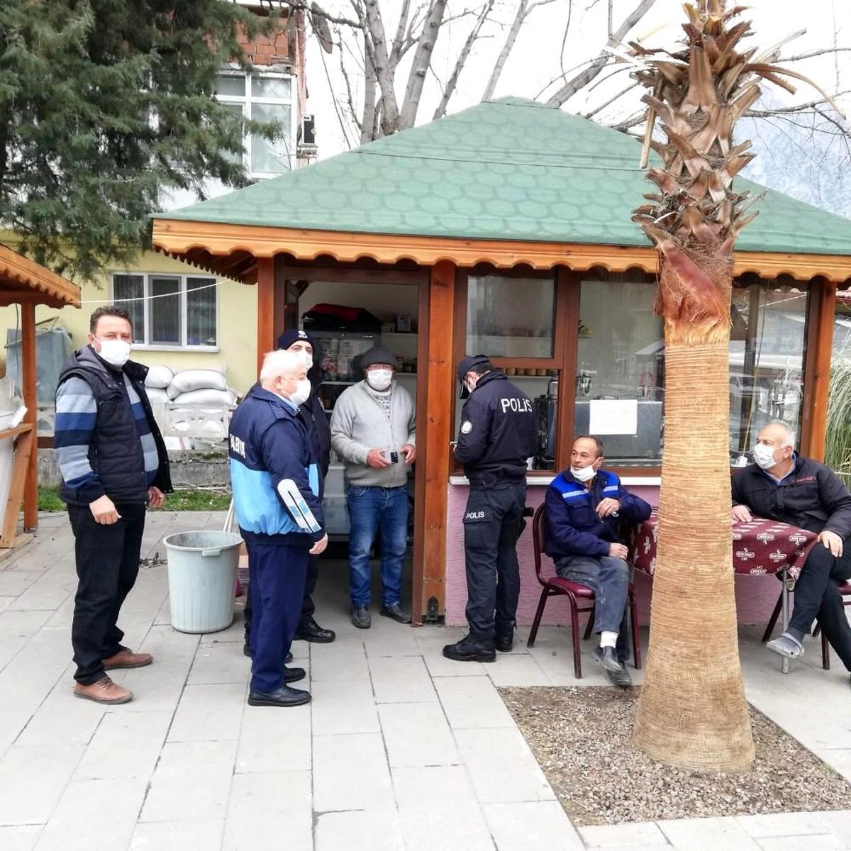 Mihalgazi\'de Korona virüs denetimi