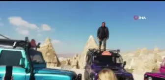 Rus turistler, Kapadokya'da Dünya Kadınlar Günü'nü kutladı