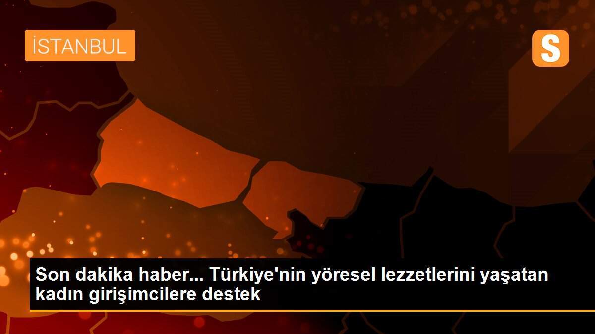 Son dakika haber... Türkiye\'nin yöresel lezzetlerini yaşatan kadın girişimcilere destek