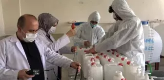 Van'da dezenfektan üretilen meslek lisesinde bir yılda 2 milyon TL ciro