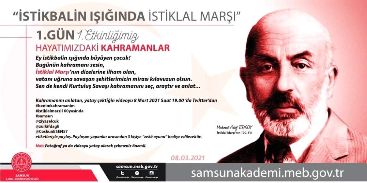 12 Mart\'ta Samsun\'da bayram havası oluşturulacak