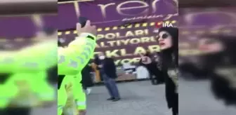 'Açık havada bana kimse maske taktıramaz' dedi, ne maskeyi taktı ne de polisi