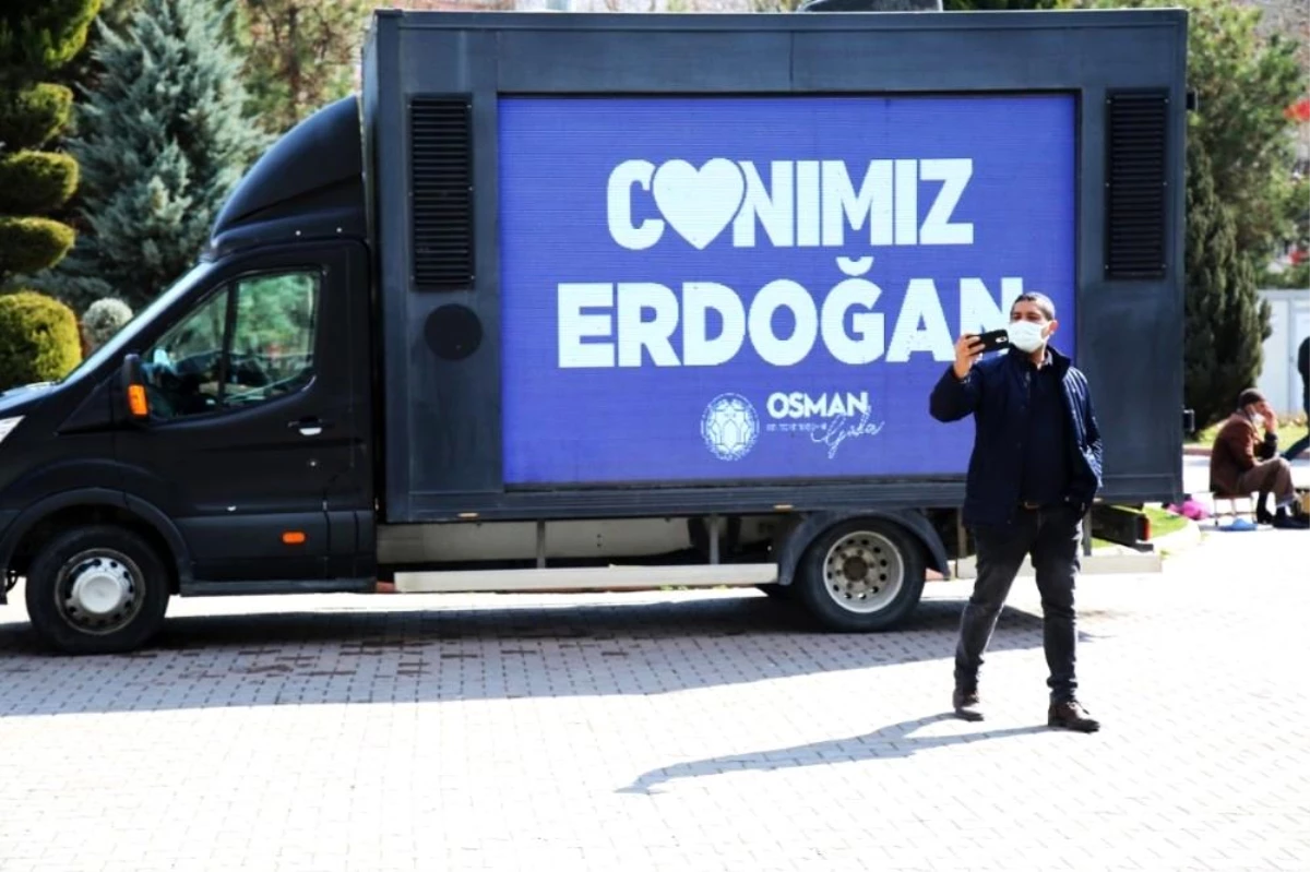 Battalgazi\'de "Canımız Erdoğan" görseli büyük ilgi gördü