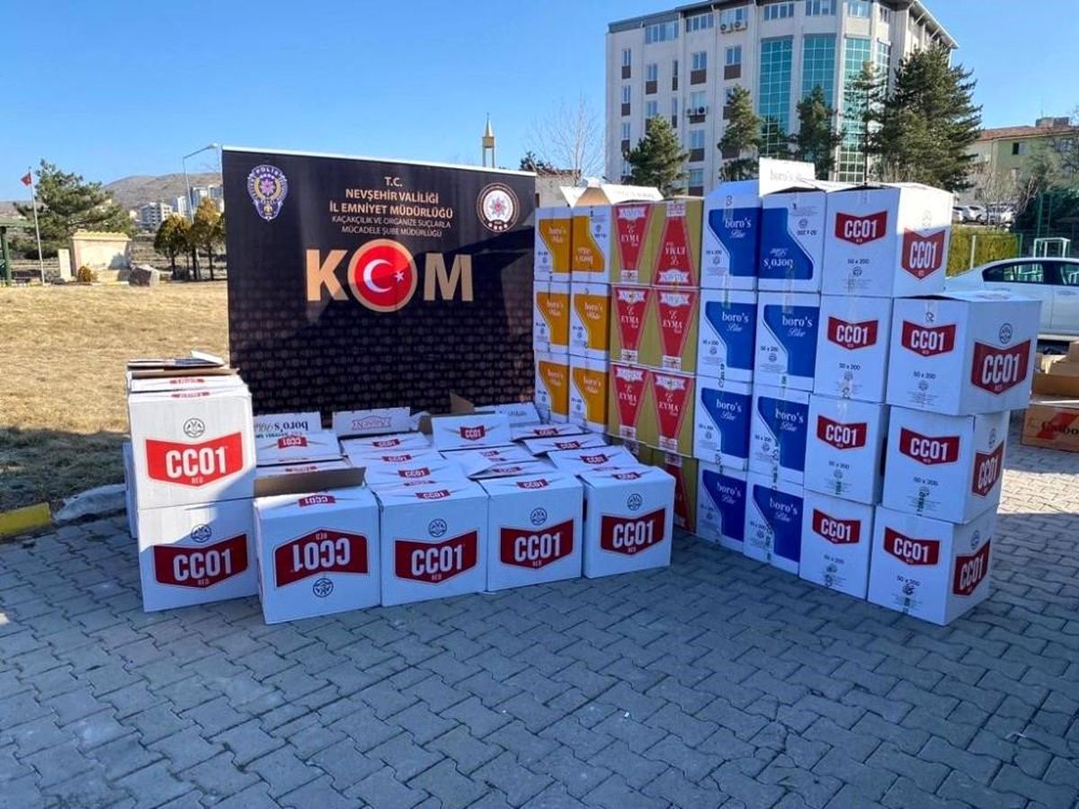 Nevşehir\'de 590 bin adet makaron ele geçirildi