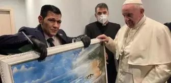 Papa ile görüşen Aylan bebeğin babası: Tabloyu insanların o olayı hatırlaması için verdim