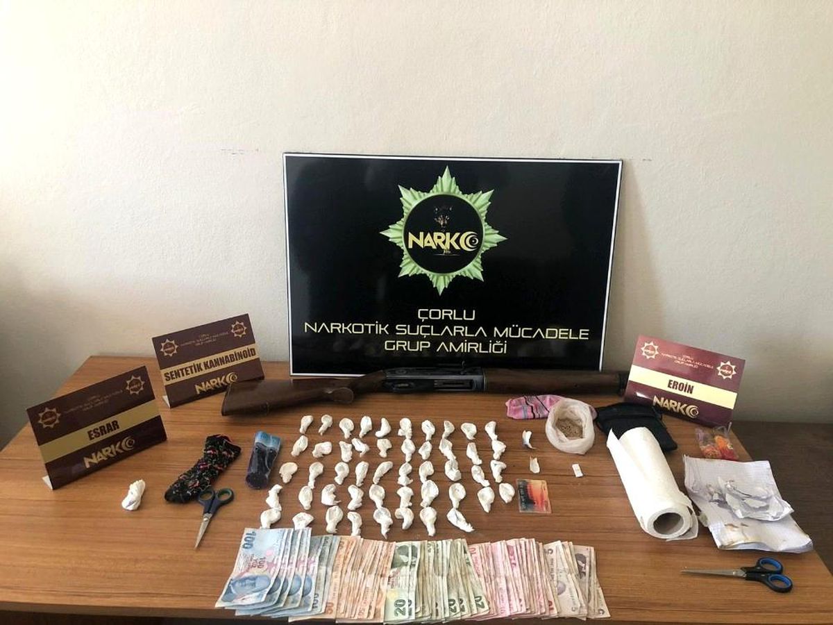 Son dakika haber... Tekirdağ\'da uyuşturucu operasyonu: 3 gözaltı