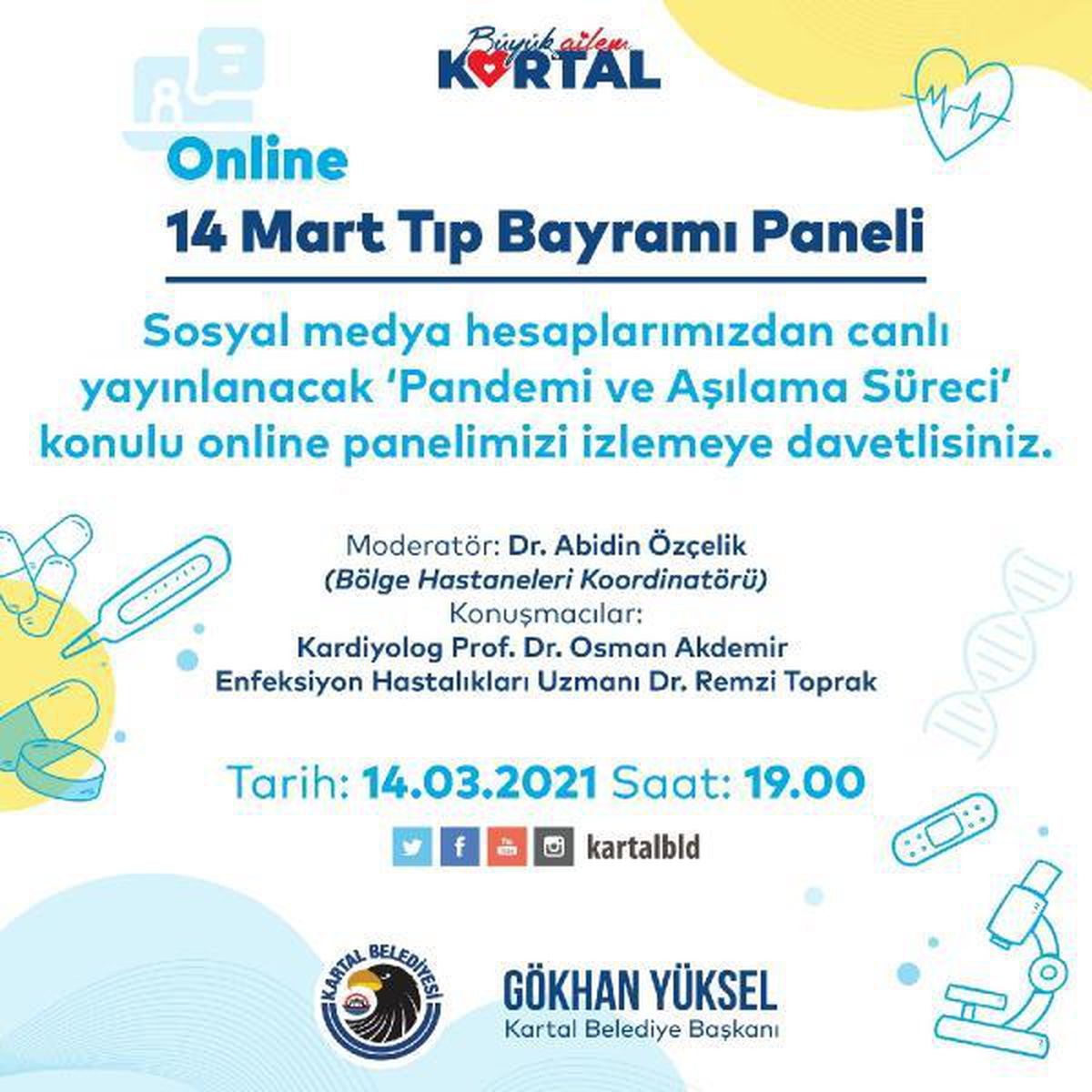 14 Mart Tıp Bayramı\'nda \'Pandemi ve Aşılama Süreci\' paneli