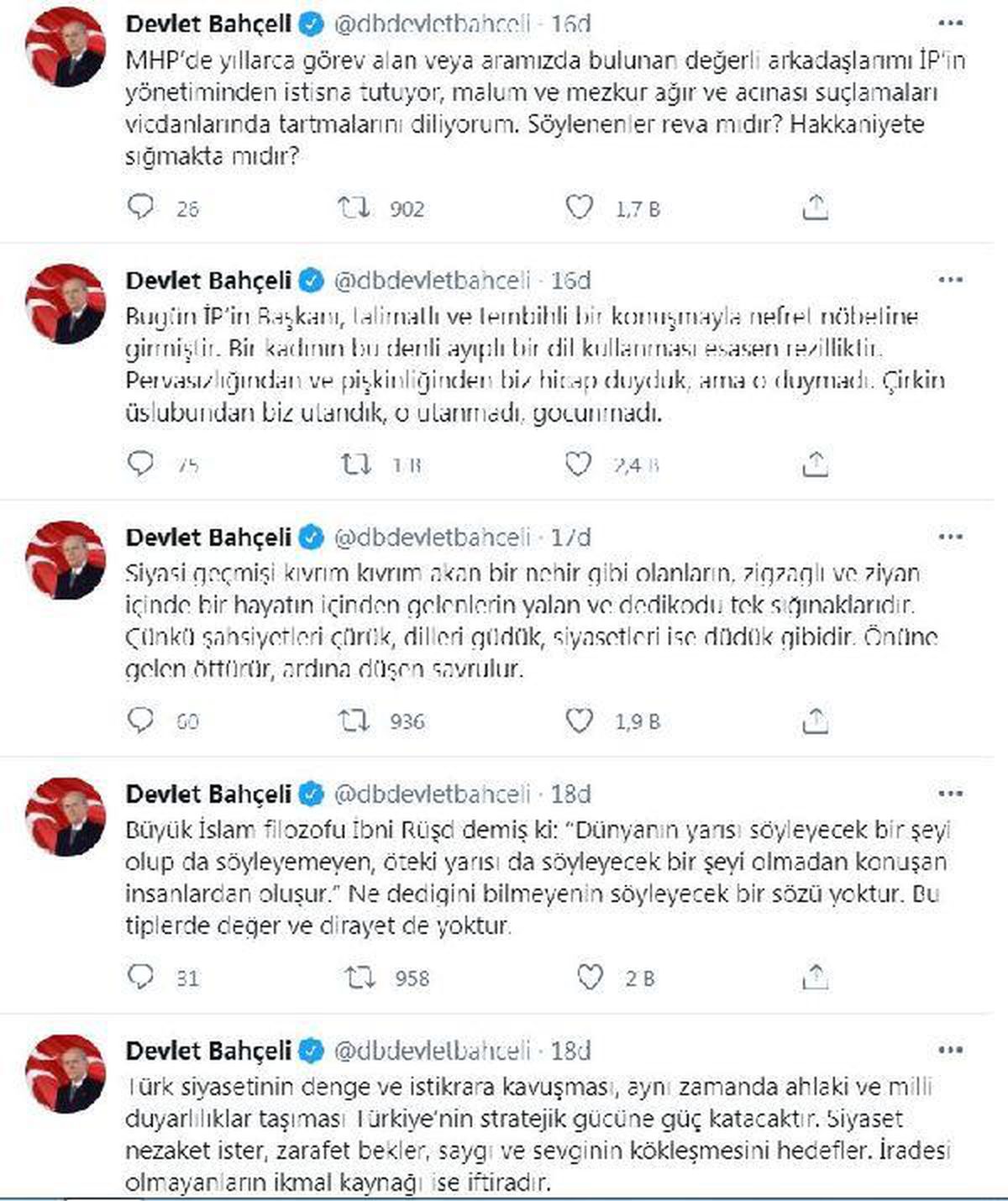 Bahçeli: Kimse bize harita üzerinden parmak sallayamaz
