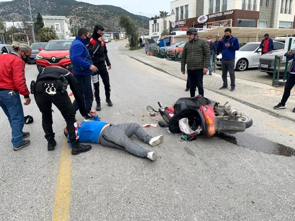 Bodrum\'da trafik kazası: 1 yaralı