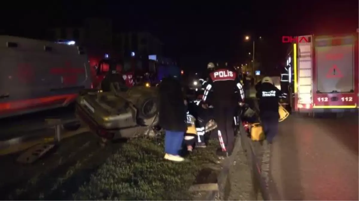 DÜZCE Nikah töreni dönüşünde kaza 5 yaralı