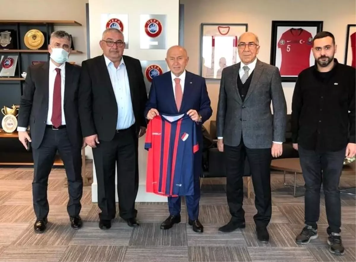 Düzcespor ikinci başkanı Korkmaz\'dan Özdemir\'e ziyaret