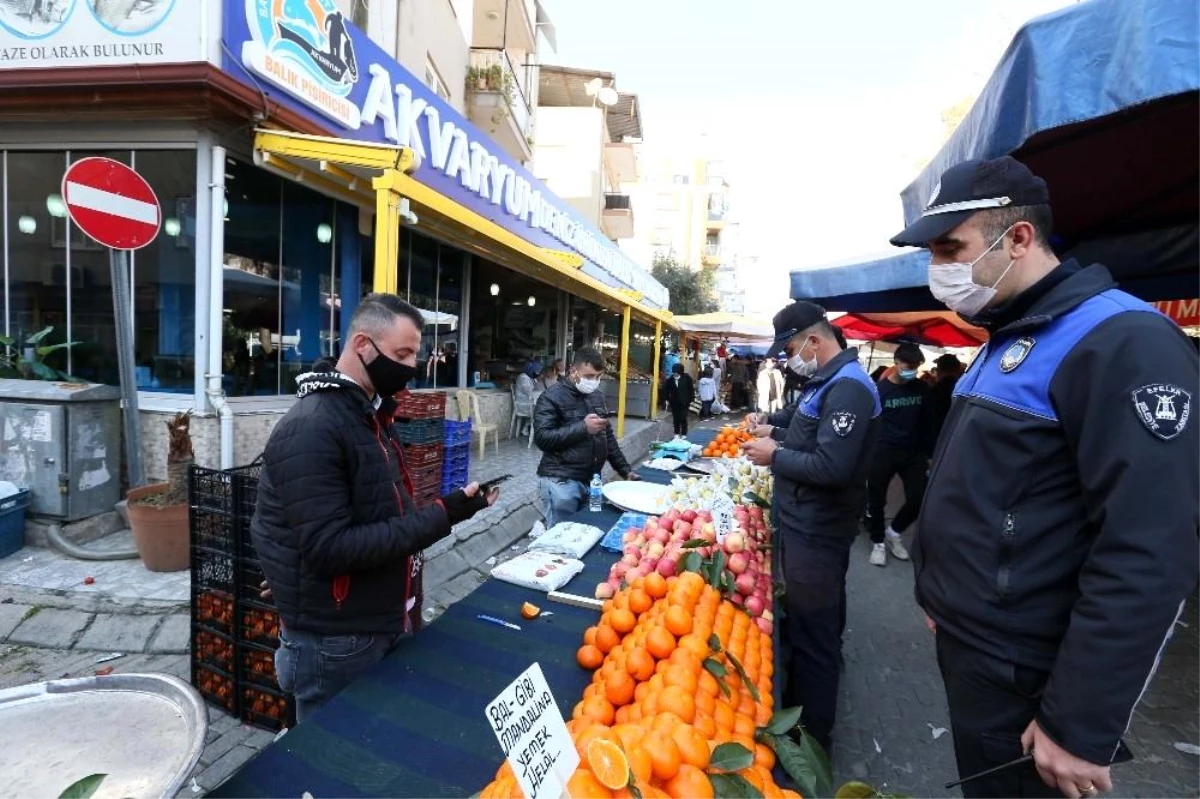 Efeler zabıtası denetimlerini sürdürüyor