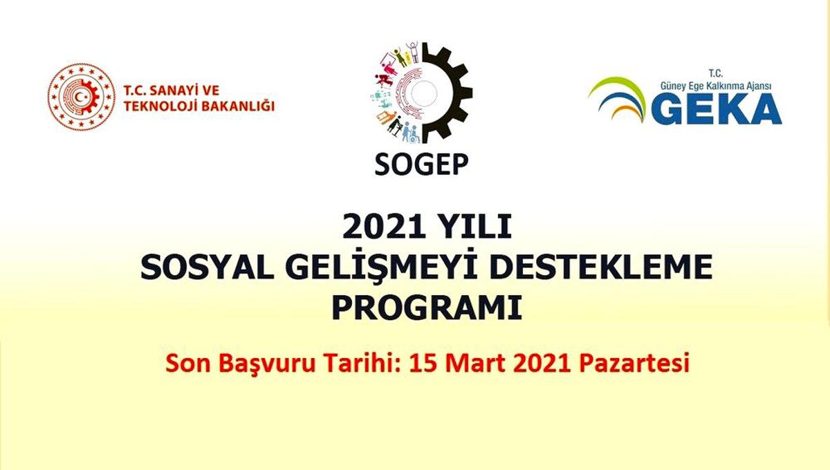 GEKA, SOGEP projeleri için proje önerisi bekliyor