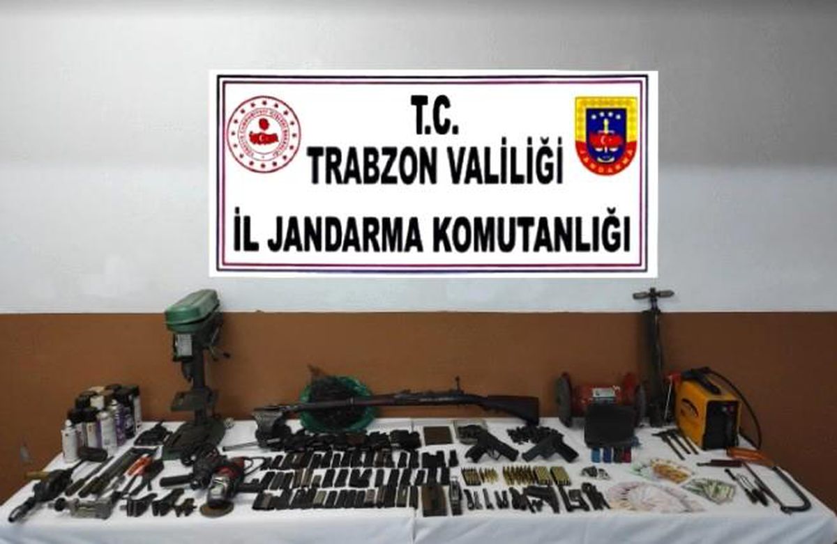 Trabzon\'da kaçak silah atölyesine baskın