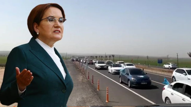 Akşener'den gövde gösterisi! Şanlıurfa'da yüzlerce araçlık konvoyla karşılandı