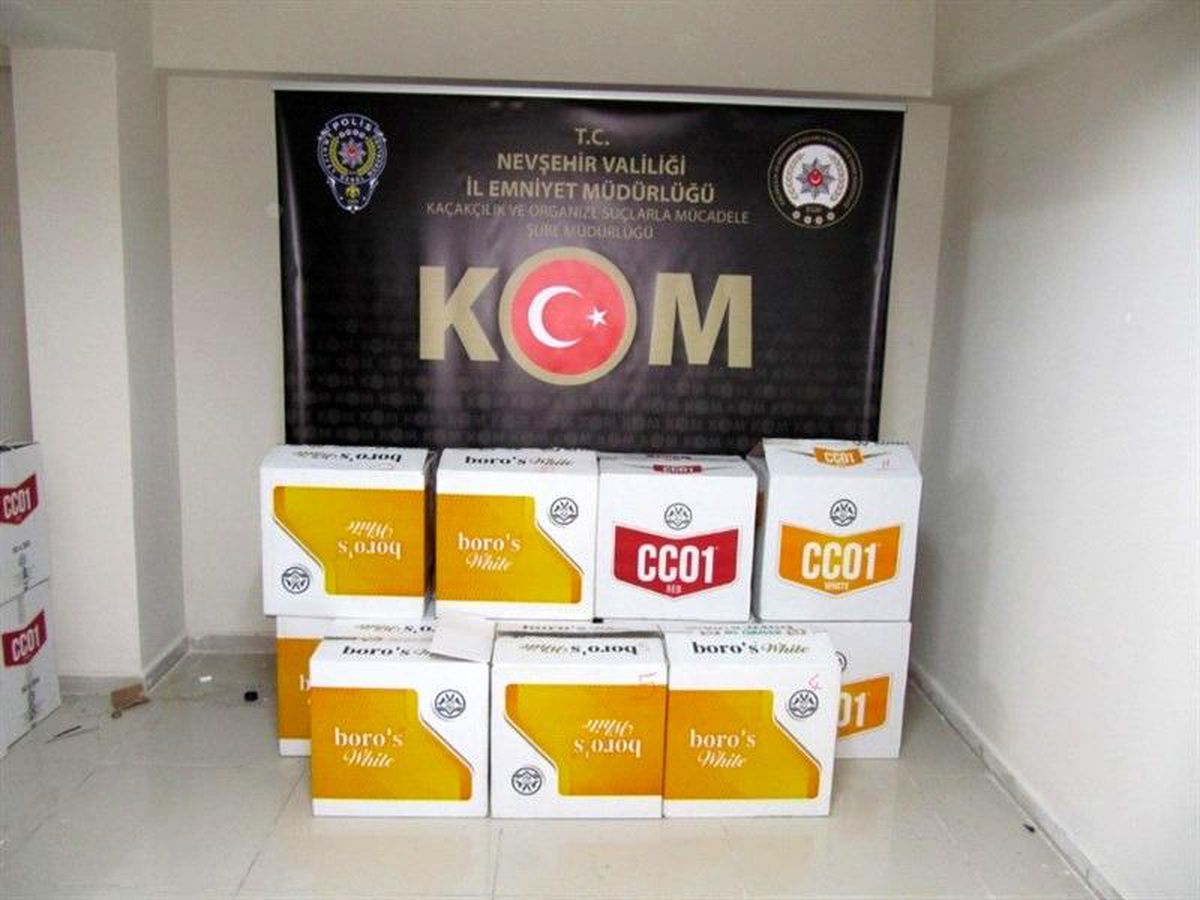 Nevşehir\'de 110 bin adet boş makaron ele geçirildi