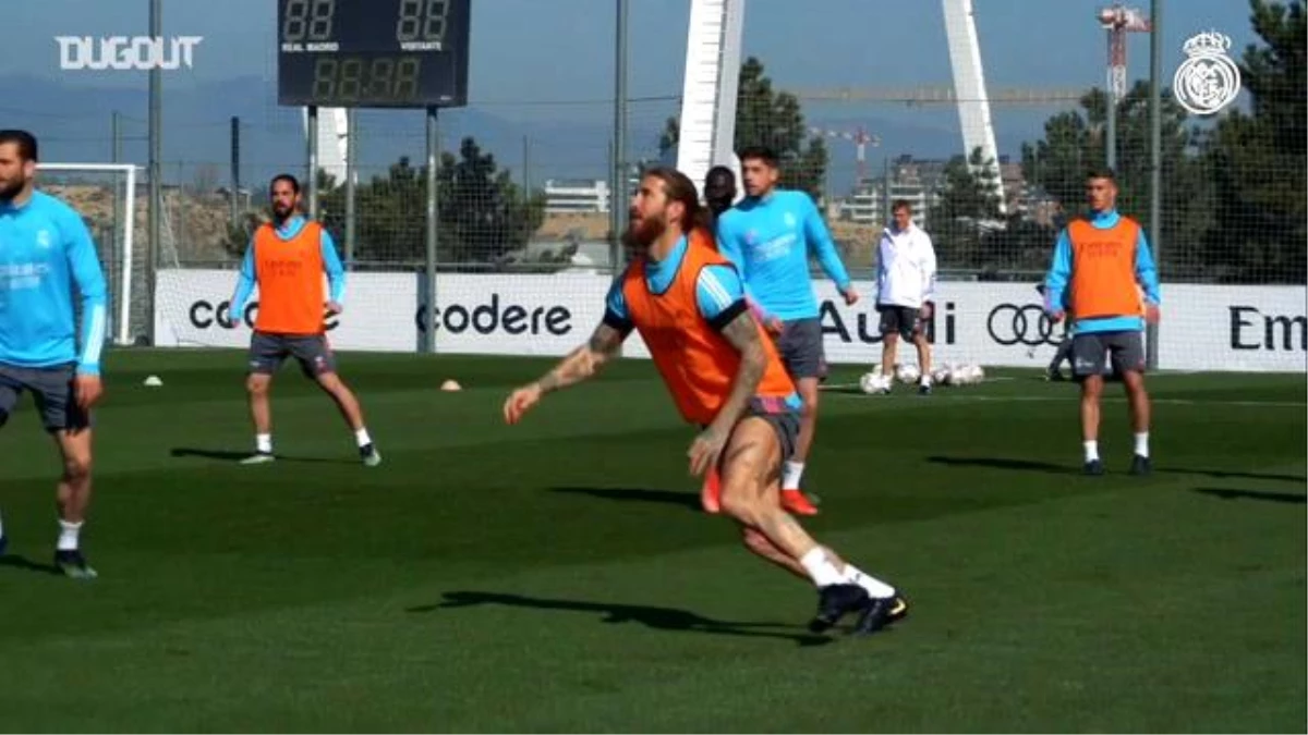 Sergio Ramos Elche Maçı Öncesi Takımla Birlikte Antrenman Yaptı