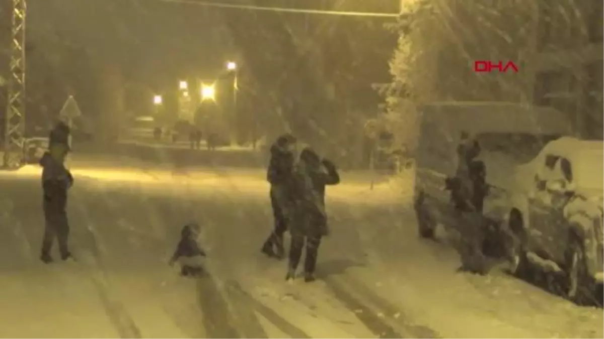 Ardahan\'da kar yağışı etkili oldu, leylekler kar altında kaldı