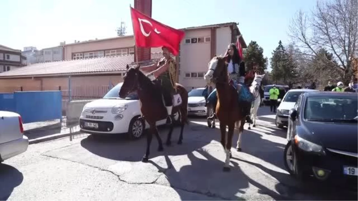 Çubuk\'ta İstiklal Marşı\'nın kabulünün 100. yılı nedeniyle tören düzenlendi