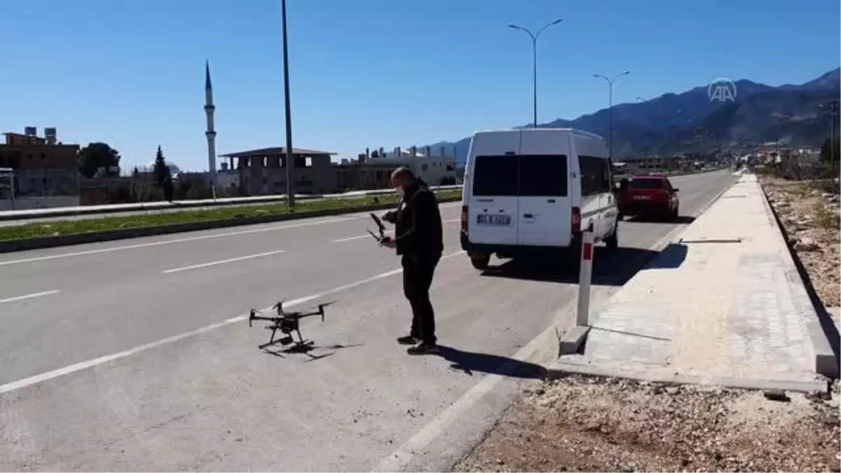 Hassa\'da drone destekli trafik denetimi