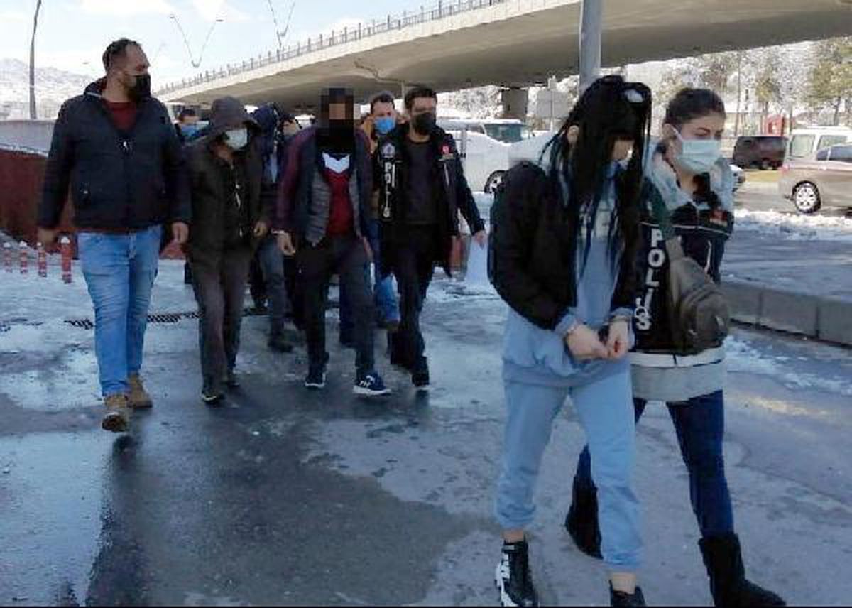 Kayseri\'de uyuşturucu operasyonunda 12 kişi adliyede