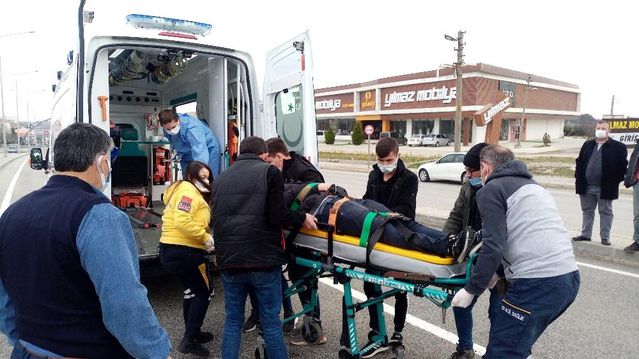 Tekirdağ'da yola fırlayan yayaya tır çarptı, o anlar kameraya yansıdı